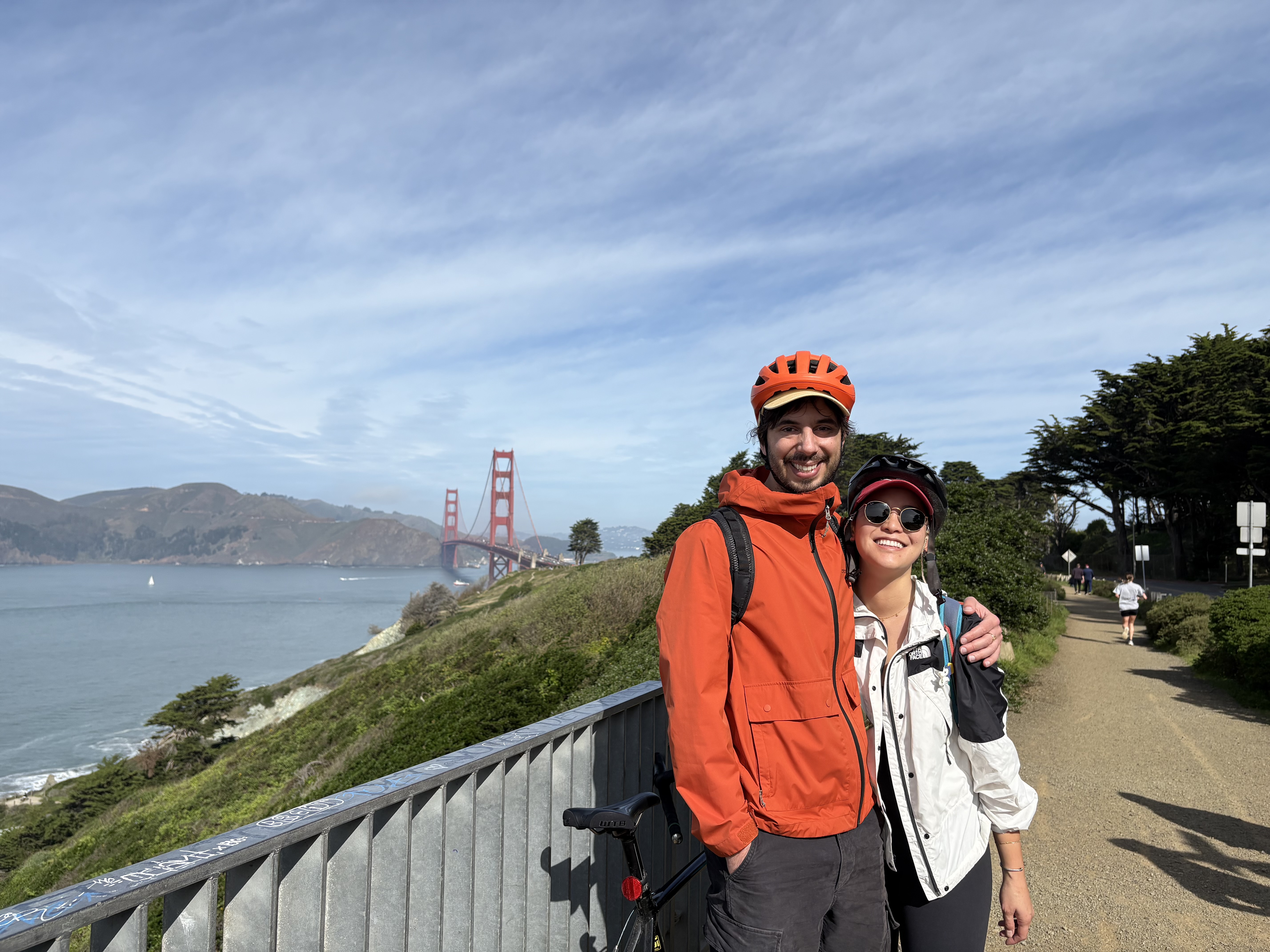 Biking at the Golden Gate Bridge