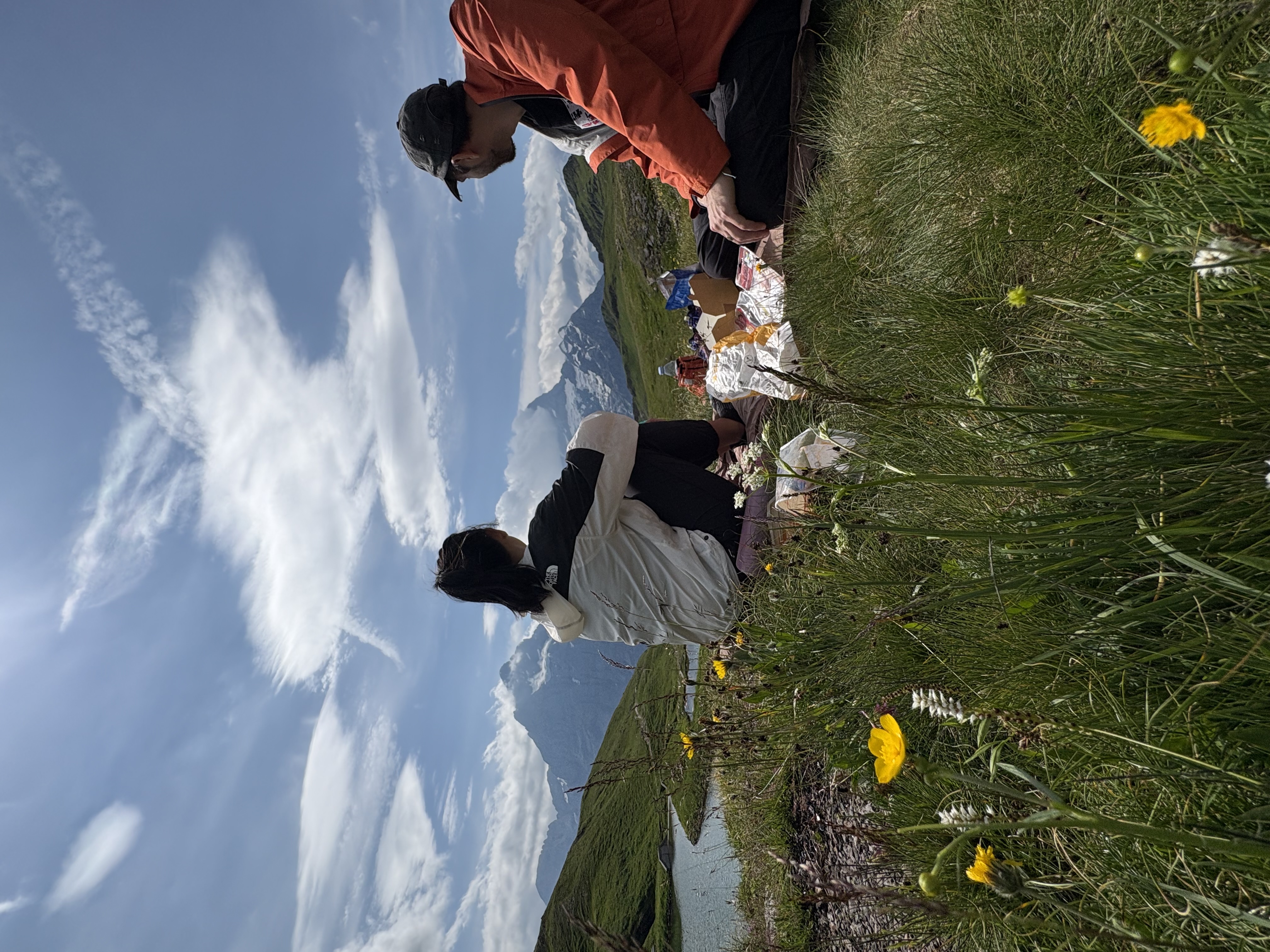 Alpine meadow picnic