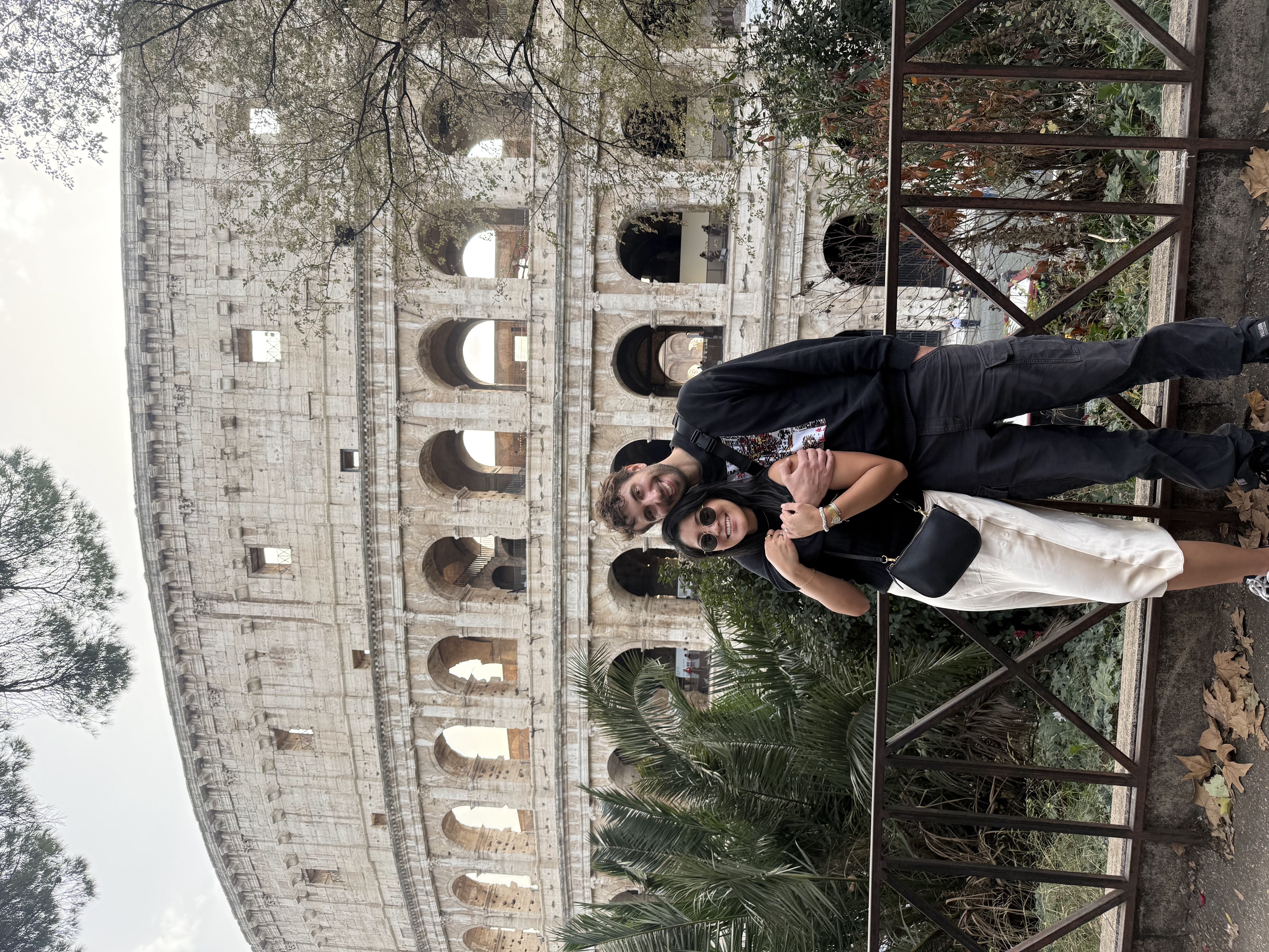 At the Colosseum in Rome