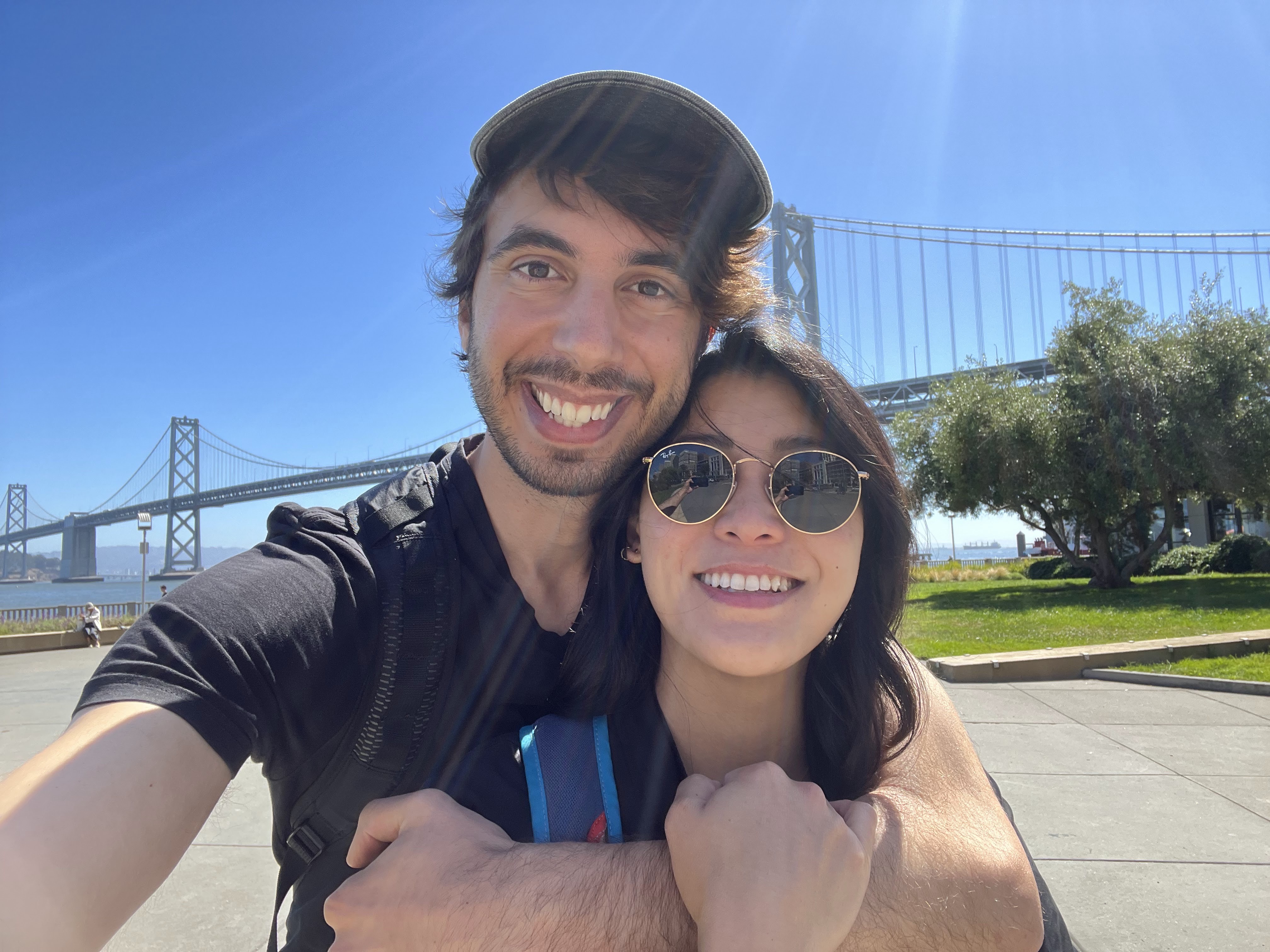 Bay Bridge selfie in SF