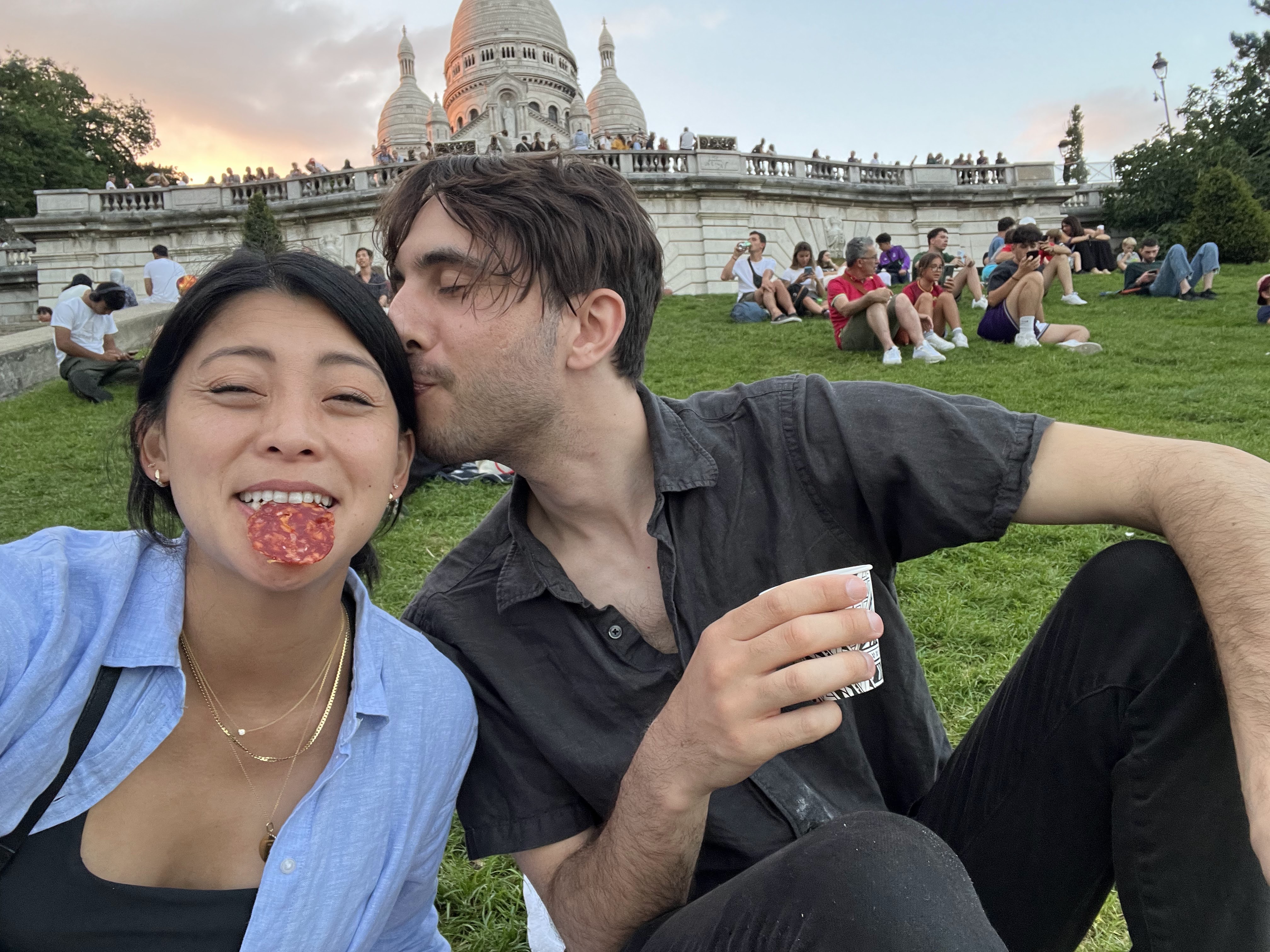 At Sacre-Coeur in Paris